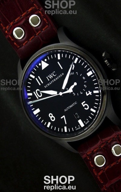 IWC Der Flieger Automatic Swiss Replica Watch in Blue Dial