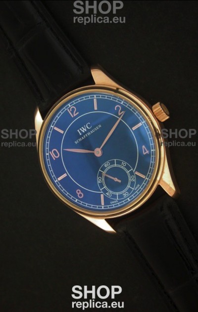 IWC Schaffhausen Japanese Replica Watch in Rose Gold Casing