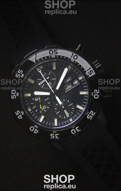 IWC Aquatimer PVD Swiss Replica Watch in Black