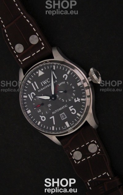 IWC Die Grosse Fliegeruhr Swiss Replica Watch in Dark Grey Dial 