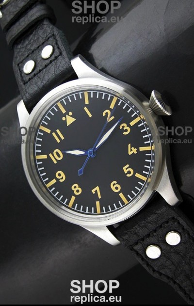 IWC Vintage Big Pilot Swiss Replica Watch in Stainless Steel Casing
