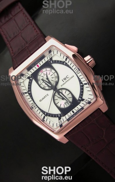 IWC Schaffhausen Japanese Replica Watch in pink Gold Casing