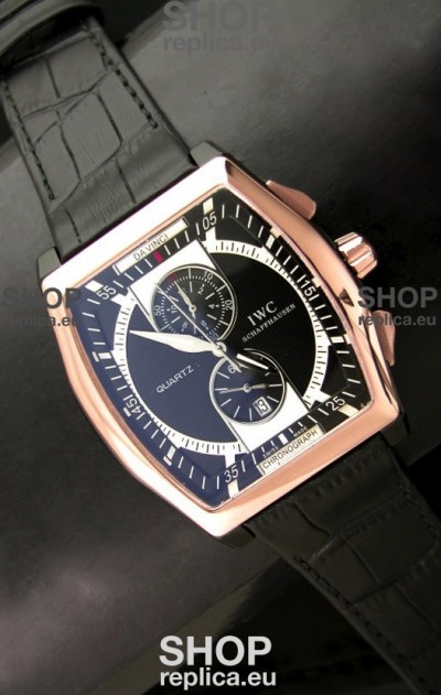 IWC Schaffhausen Japanese Replica Watch in Black