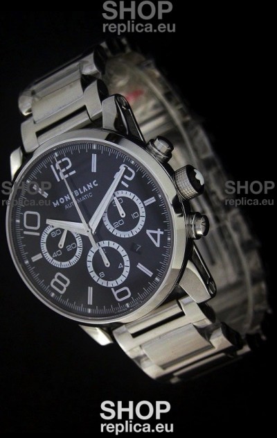 Mont Blanc Meisterstuck FlyBack chronometer Watch in Steel Casing