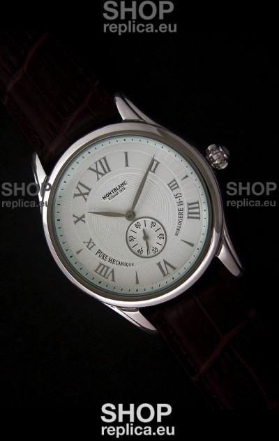 Mont Blanc Star Chrono Watch in White Dial