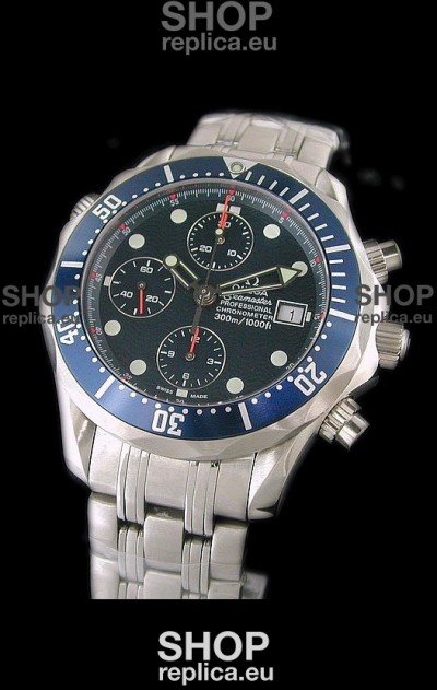 Omega Seamaster Chronograph Watch in Steel Case
