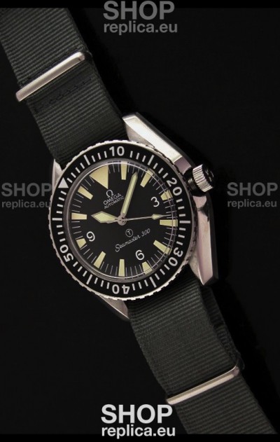Omega Seamaster 300 Military Swiss Watch in Steel
