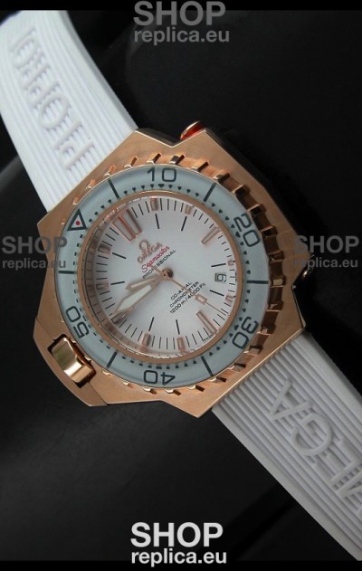 Omega Seamaster Ploprof Swiss Watch in Pink Gold Case