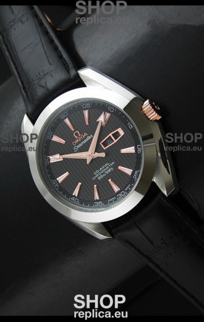 MEGA Seamaster Aqua Terra 150M Co-Axial Watch in Black Dial