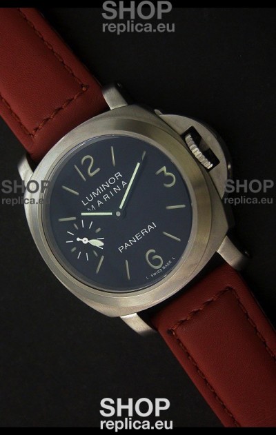 Panerai Luminor Marina Swiss Watch in Black Dial
