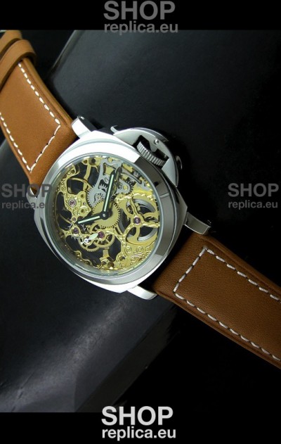 Panerai Luminor Skeleton Dial Swiss Watch