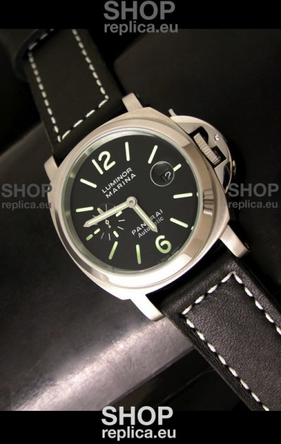 Panerai Luminor Marina Swiss Automatic Watch in Black Dial