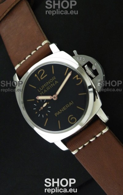 Panerai Luminor Marina Swiss Watch - 47MM in Brown Strap