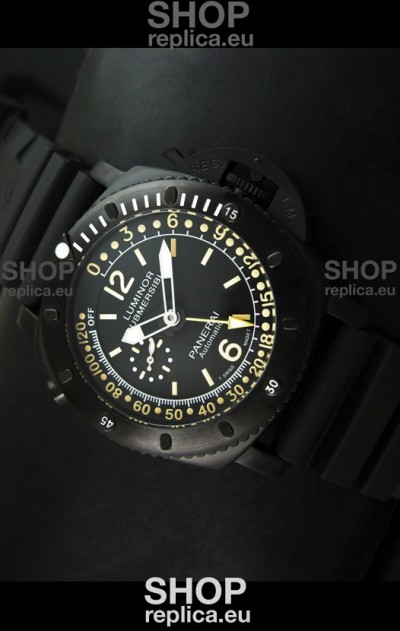 Panerai Luminor Submersible PAM193 Japanese Replica Watch Black Dial