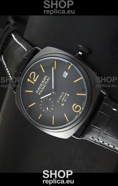 Panerai Radiomir 8 Days Japanese Replica Watch in PVD Casing