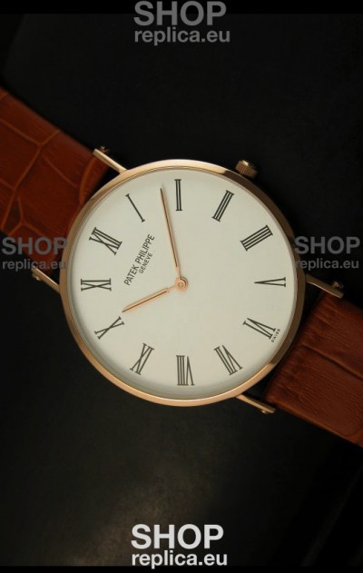 Patek Philippe Calatrava Ulta-Thin Japanese Replica Watch - 4MM Thick