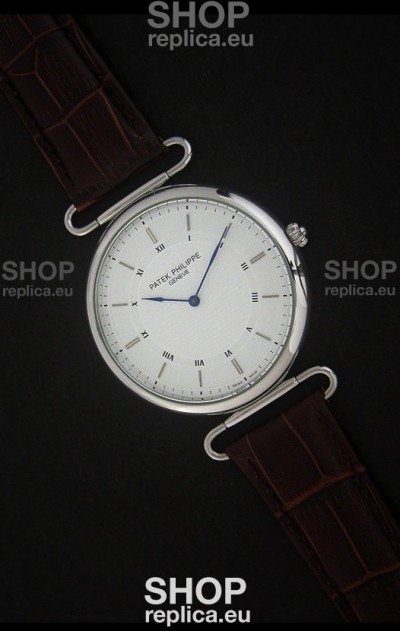 Patek Philippe Calatrava Japanese Quaartz Watch in Steel