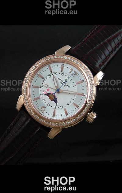 Patek Philippe Mens Grand Complications Japanese Watch in Rose Gold Casing