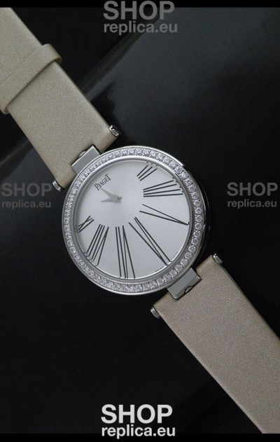 Piaget Altiplano Duo Dual Swiss Ladies Watch with Diamonds Bezel