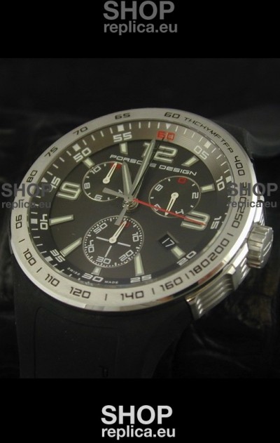 Porsche Design Flat Six P'6320 Japanese Watch in Grey 