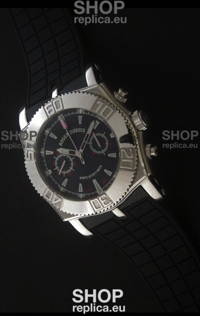 Roger Dubuis Lemania Easy Diver Swiss Watch in Black Dial