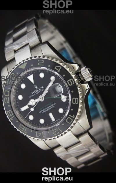 Rolex GMT Master II Swiss Replica Watch in Ceramic Bezel - 1:1 Mirror Replica