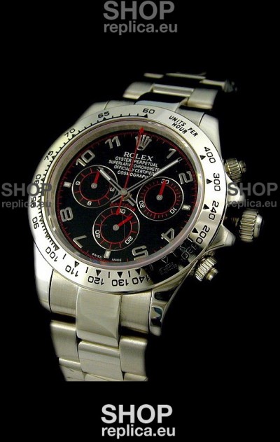 Rolex Daytona Cosmograph Swiss Replica Watch in Black Dial