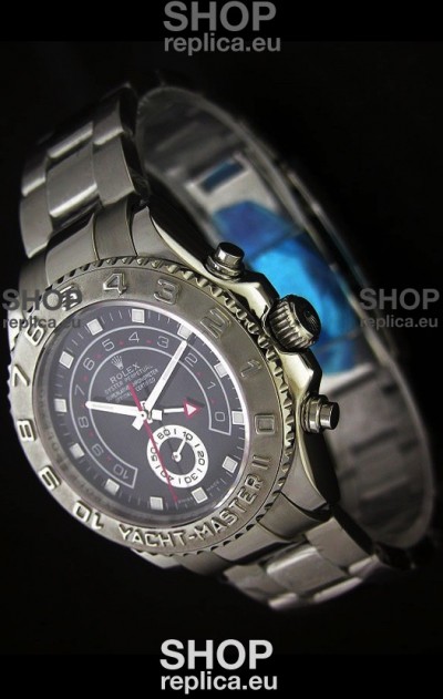 Rolex Yachtmaster II Japanese Replica Watch in Black Dial