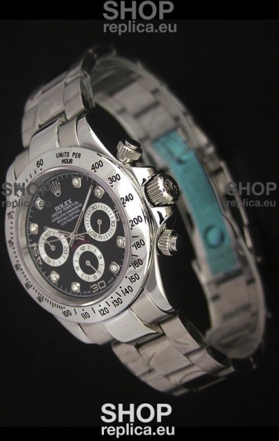 Rolex Daytona Japanese Replica Watch in Black Dial