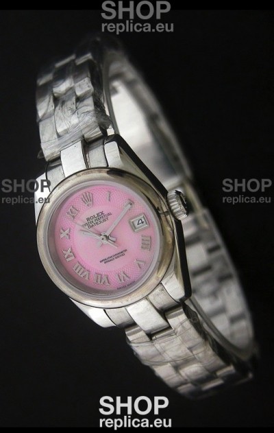 Rolex Datejust Oyster Perpetual Superlative ChronoMeter Japanese Watch in Pink Dial