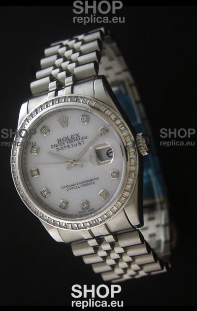 Rolex Datejust Japanese Replica Automatic Watch in White Dial