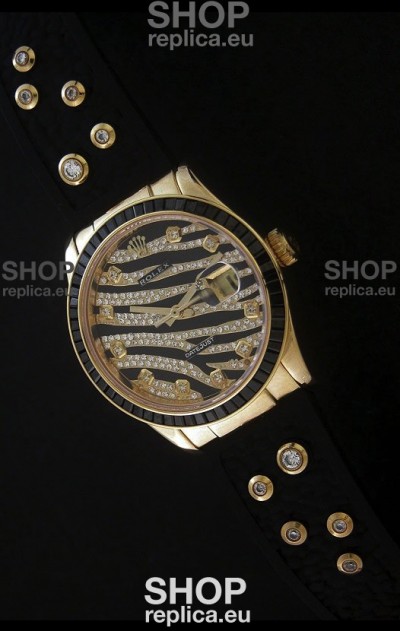 Rolex DateJust Gold Diamond Japanese Replica Watch