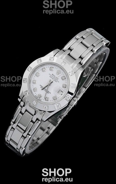 Rolex Datejust Ladies Swiss Replica Ladies Watch in Diamond Markers