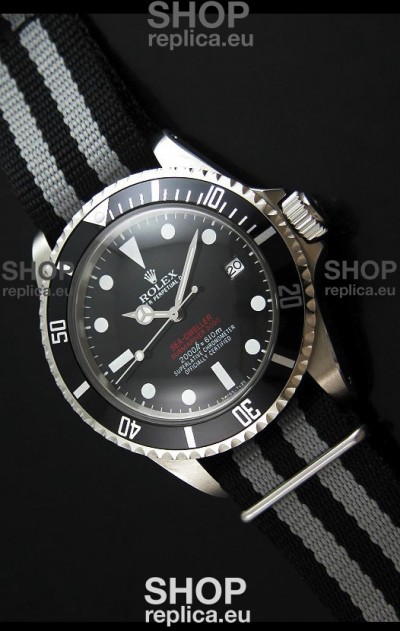 Rolex Oyster Vintage Date Sea-dewller Submariner Swiss Replica Watch in Black Dial