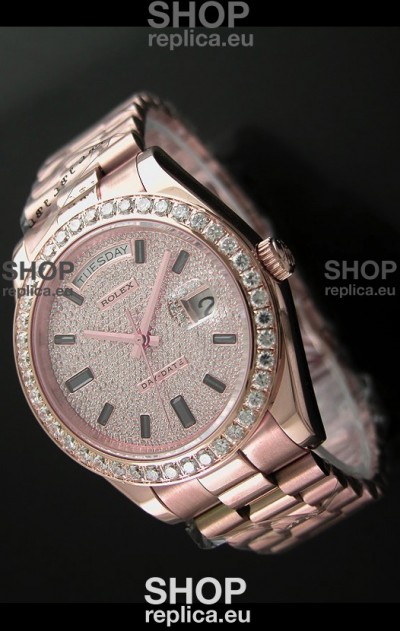 Rolex Day Date Japanese Automatic Rose Gold Watch