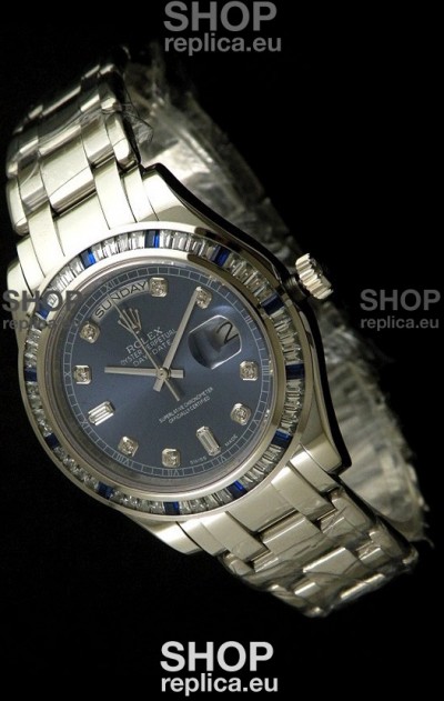 Rolex Oyster Perpetual Day Date Japanese Automatic Watch in Midnite Blue Dial