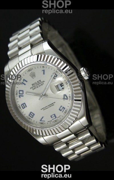 Rolex Replica Datejust Mens Swiss Watch in Arabic Numerals Dial - 41MM