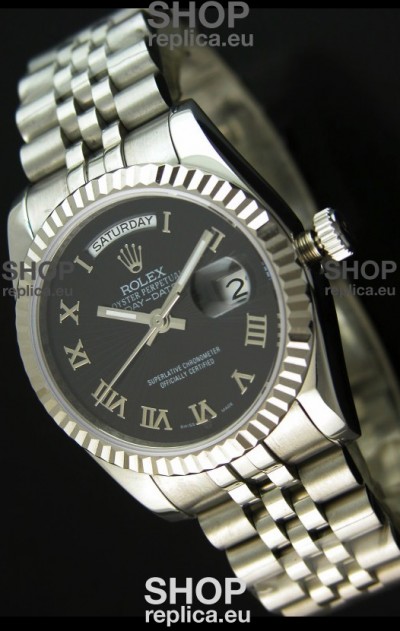 Rolex Replica Datejust Mens Japanese Watch in Black Dial - 41MM