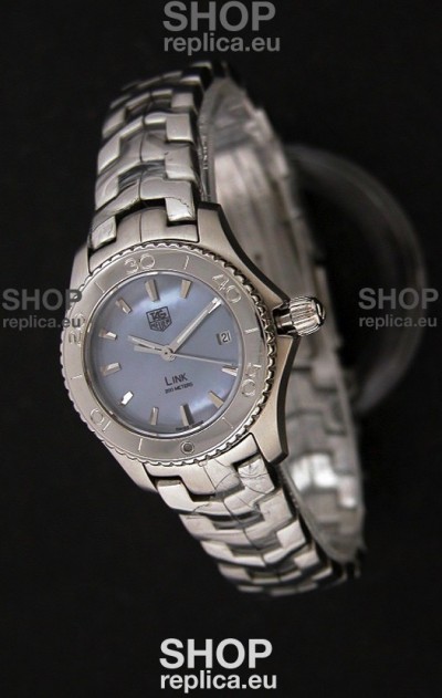Tag Heuer Link Swiss Ladies Watch in Mother of Pearl Blue Dial