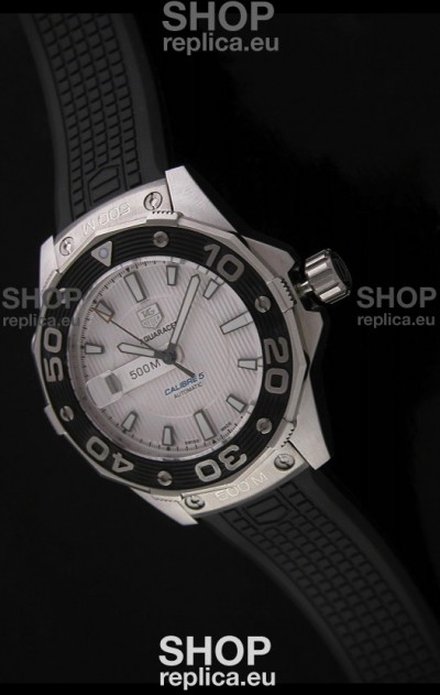 Tag Heuer Grand Carrera Caliber 5 Swiss Watch in White Dial