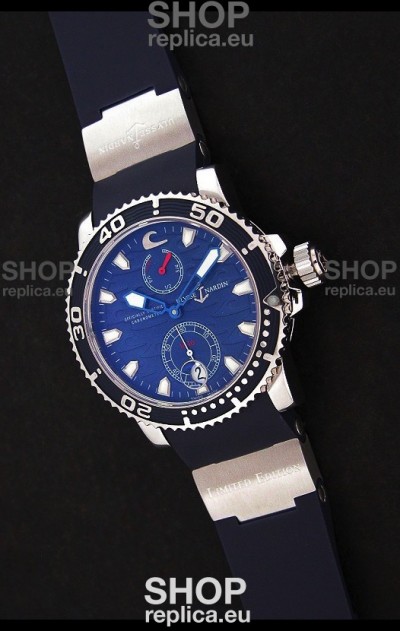Ulysse Nardin Maxi Marine Diver Swiss Watch in Black Dial