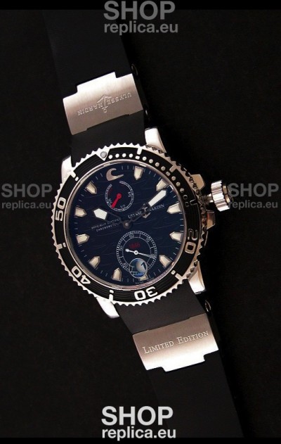 Ulysse Nardin Maxi Marine Diver Swiss Watch in Black Dial