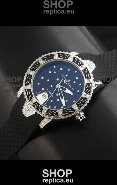 Ulysse Nardin Lady Diver Swiss Automatic Watch in Black Dial