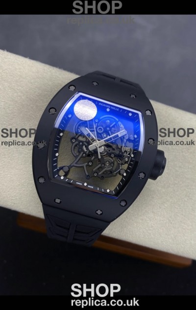 Richard Mille RM055 FREE SPRUNG MVMNT Black Ceramic Case Super Clone Watch 