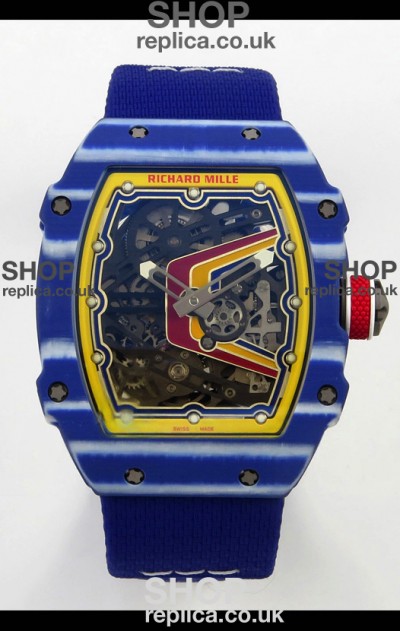 Richard Mille RM67-02 Blue NTPT 37 Grams CRMA7 Clone Movement 