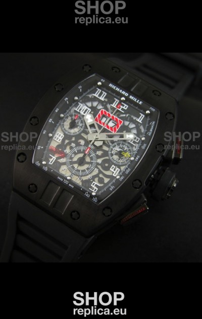 Richard Mille RM011 Filipe Massa Edition PVD Casing Swiss Replica Watch