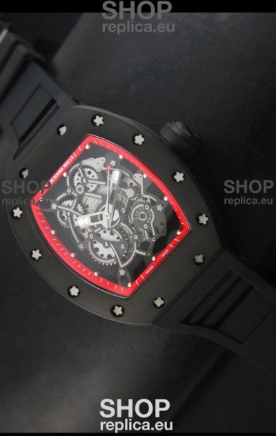 Richard Mille RM055 Bubba Watson Swiss Replica Watch in Red Indexes