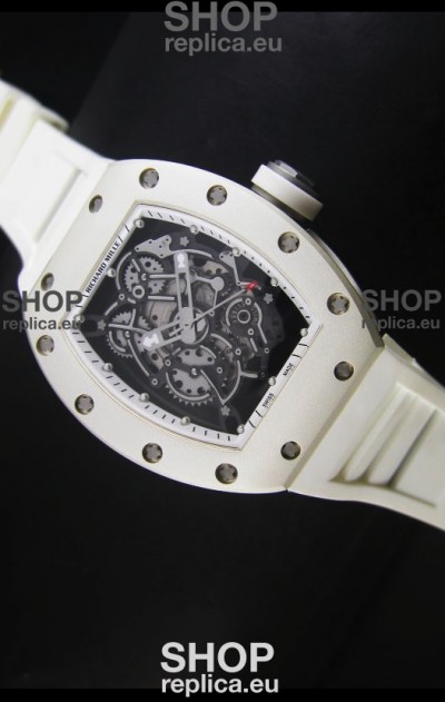 Richard Mille RM055 Bubba Watson Swiss Replica Watch in White