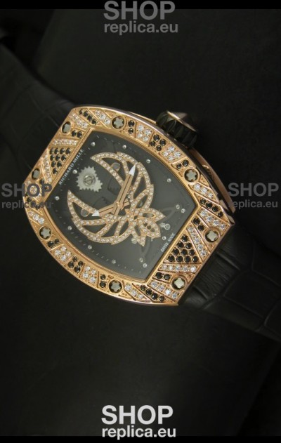 Richard Mille RM051 Tourbillon Swiss Watch in Pink Gold Case
