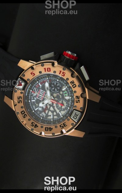 Richard Mille RM032 Swiss Watch in Pink Gold Finish